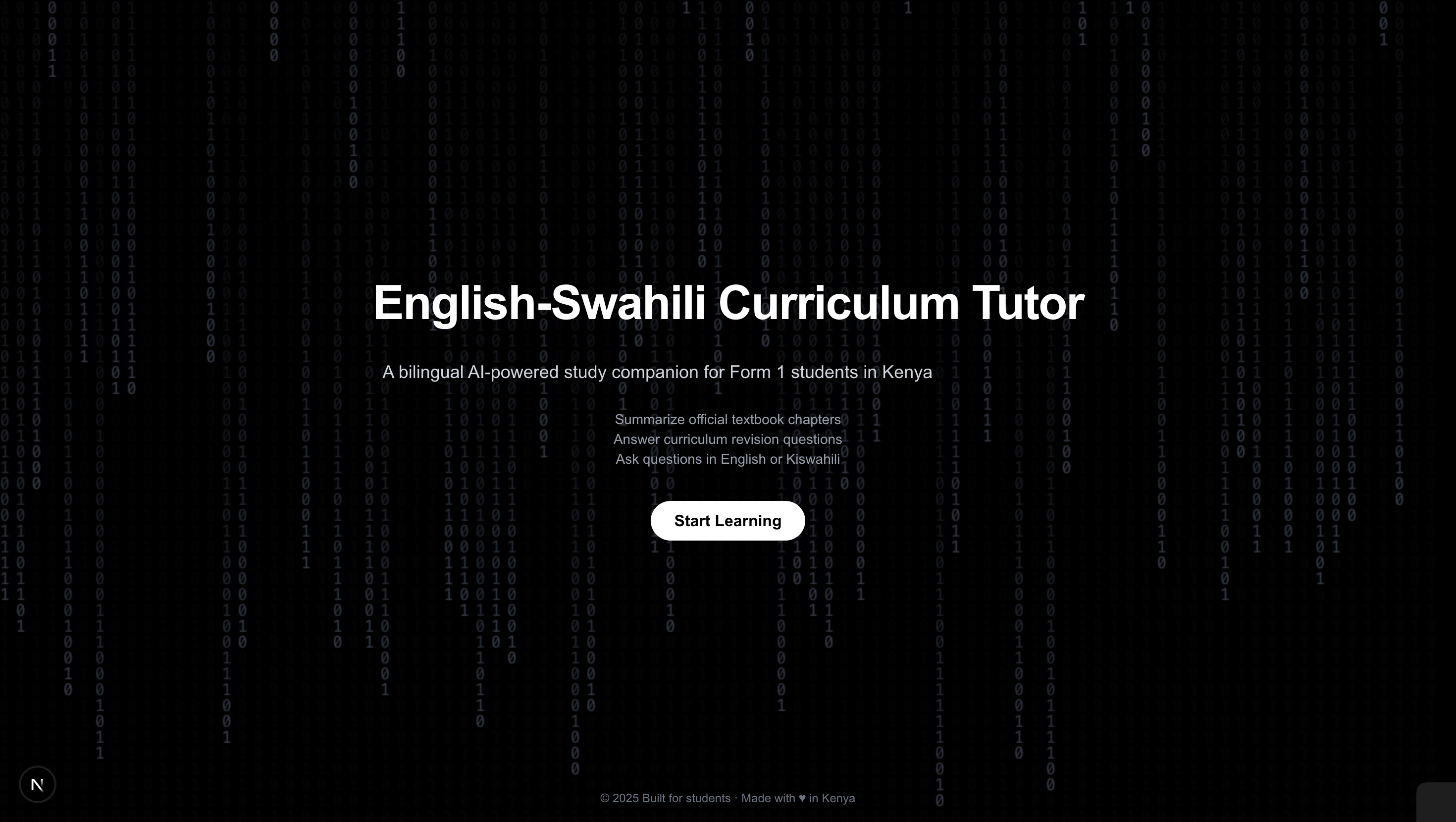 Adaptive Swahili-English AI Curriculum Tutor
